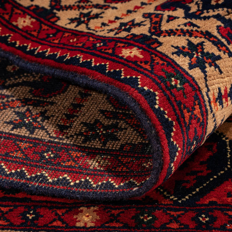 Afghan Rug - 144 x 98 cm - dark red