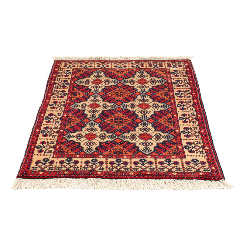 Afghan Rug - 144 x 98 cm - dark red
