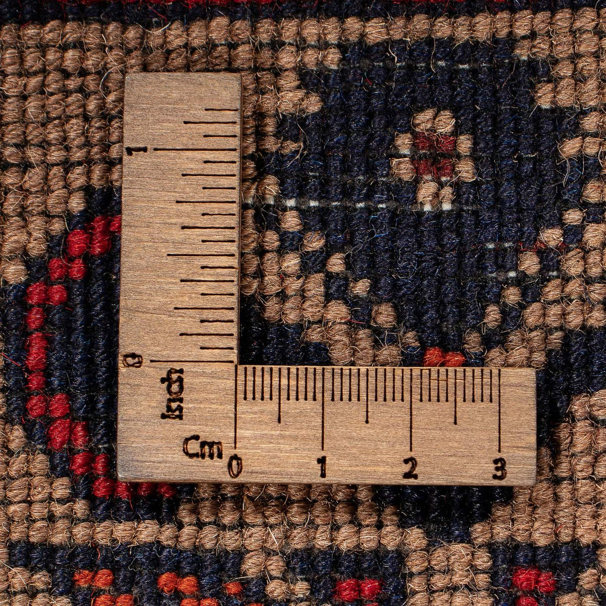 Afghan Rug - 144 x 98 cm - dark red