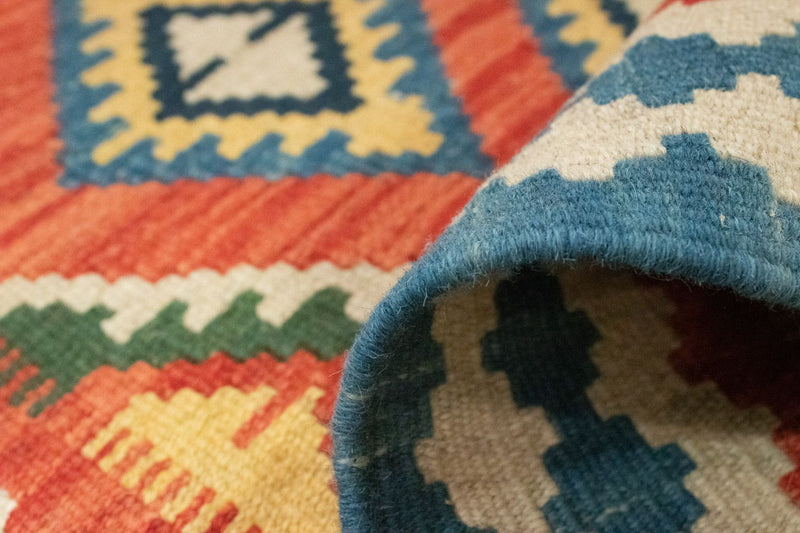 Runner Kelim Rug - Oriental - 202 x 70 cm - orange