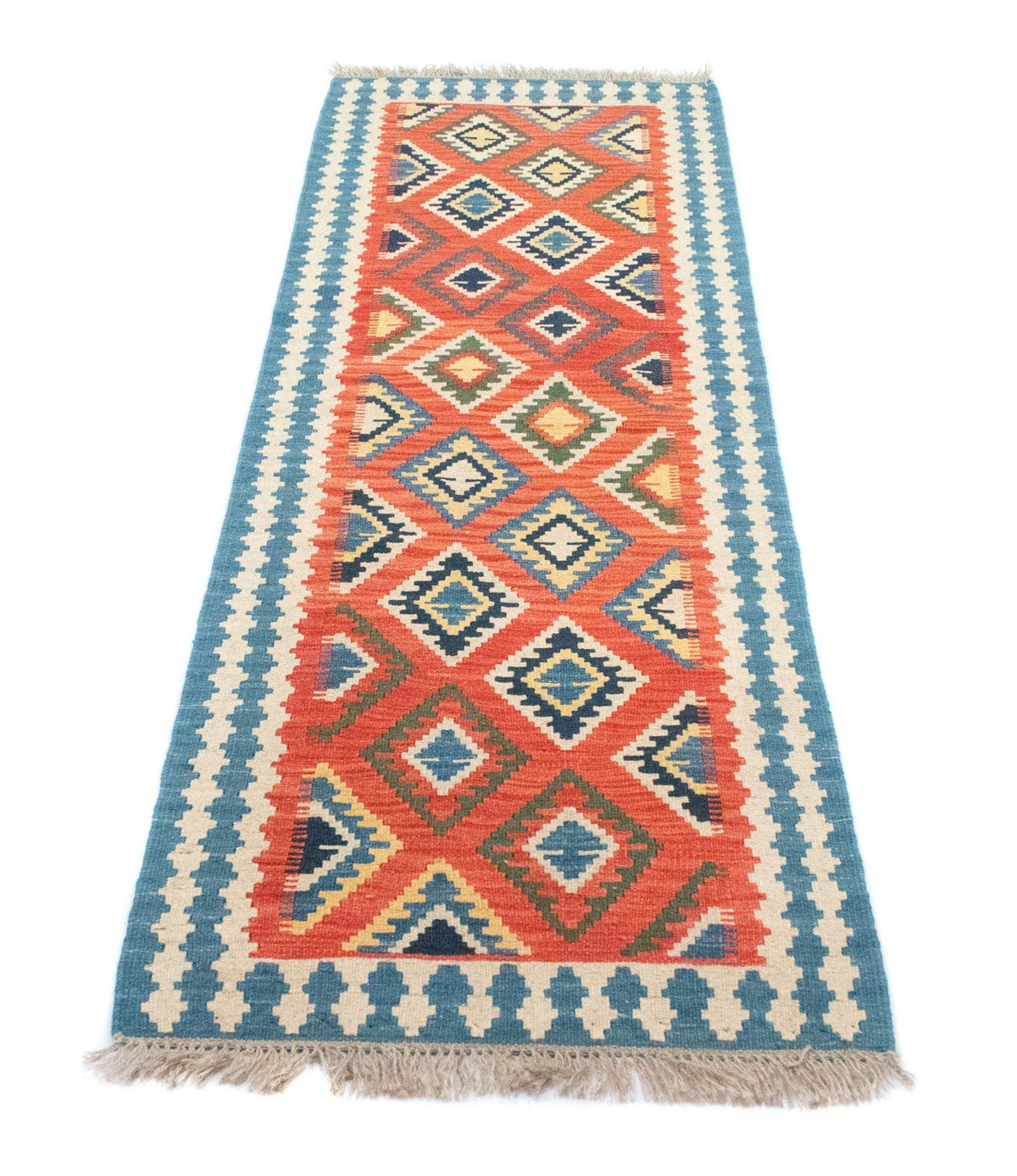 Runner Kelim Rug - Oriental - 202 x 70 cm - orange