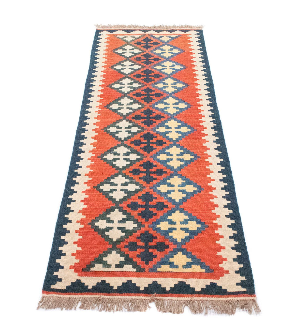 Runner Kelim Rug - Oriental - 195 x 63 cm - orange