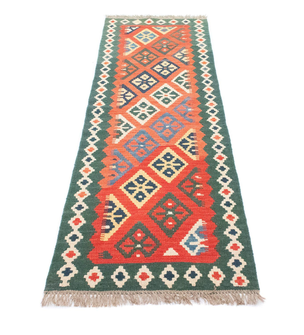 Runner Kelim Rug - Oriental - 202 x 61 cm - orange