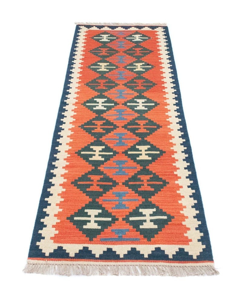 Runner Kelim Rug - Oriental - 197 x 62 cm - orange