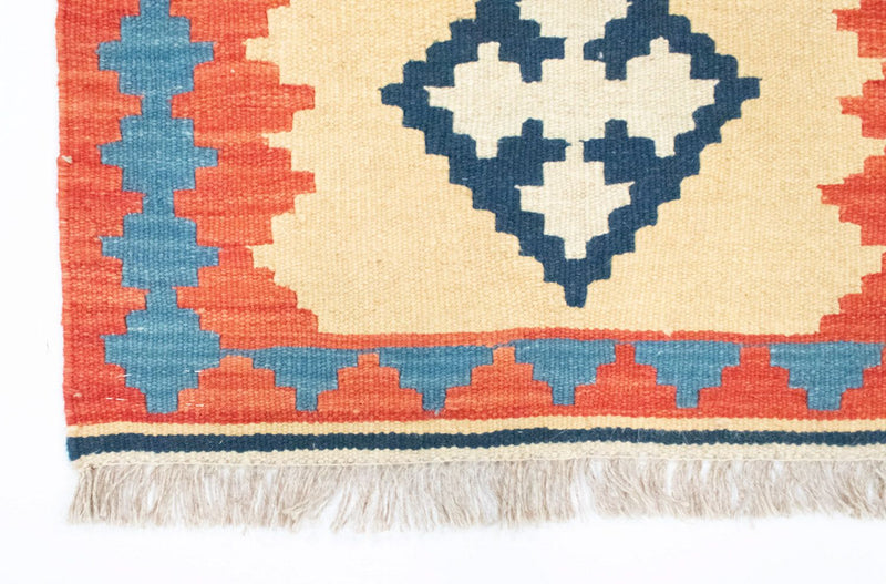 Runner Kelim Rug - Oriental - 205 x 60 cm - beige