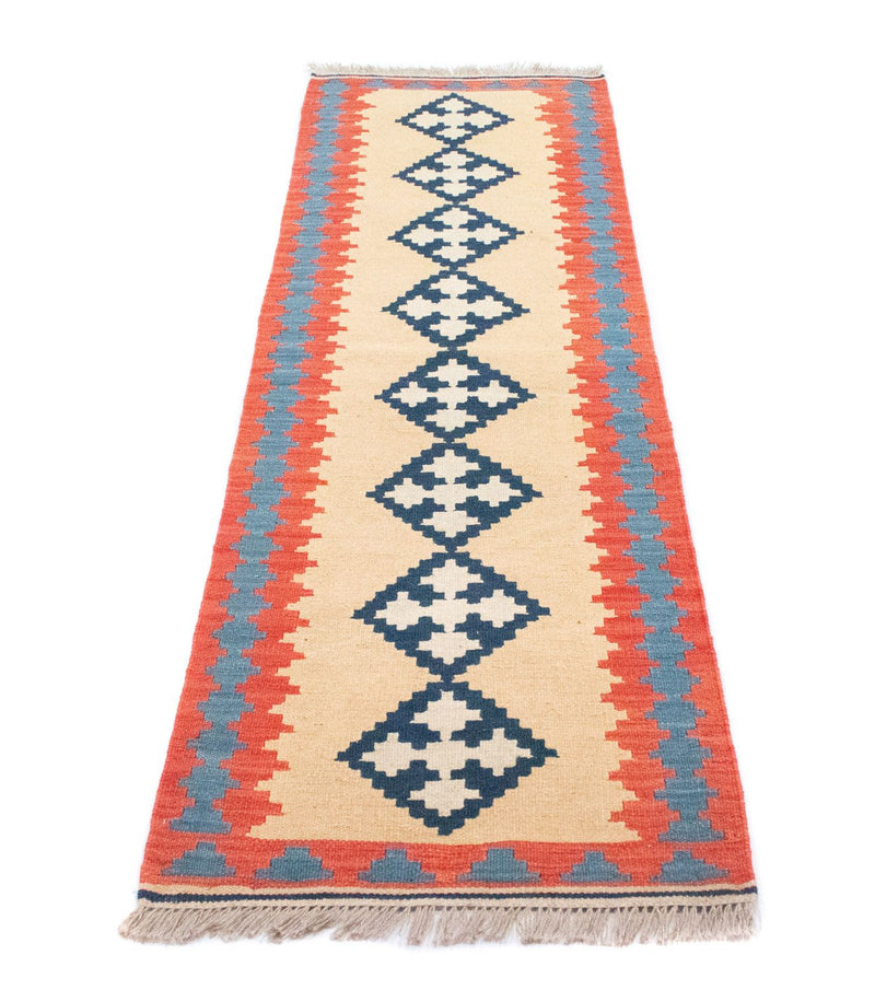 Runner Kelim Rug - Oriental - 205 x 60 cm - beige