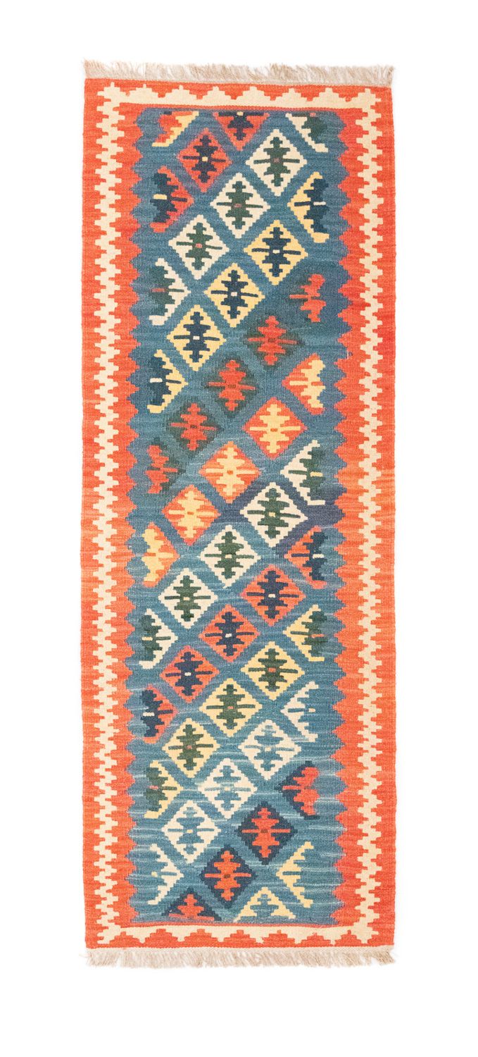 Runner Kelim Rug - Oriental - 198 x 64 cm - blue