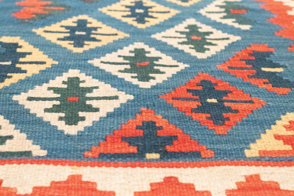 Runner Kelim Rug - Oriental - 198 x 64 cm - blue