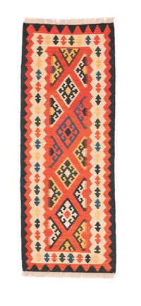 Runner Kelim Rug - Oriental - 200 x 63 cm - orange