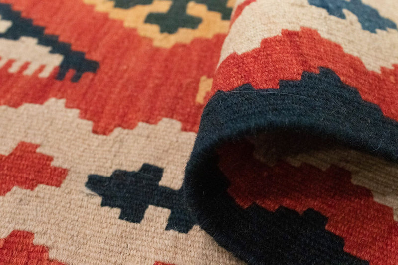 Runner Kelim Rug - Oriental - 200 x 63 cm - orange