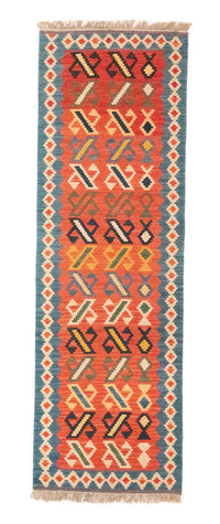 Runner Kelim Rug - Oriental - 203 x 65 cm - orange