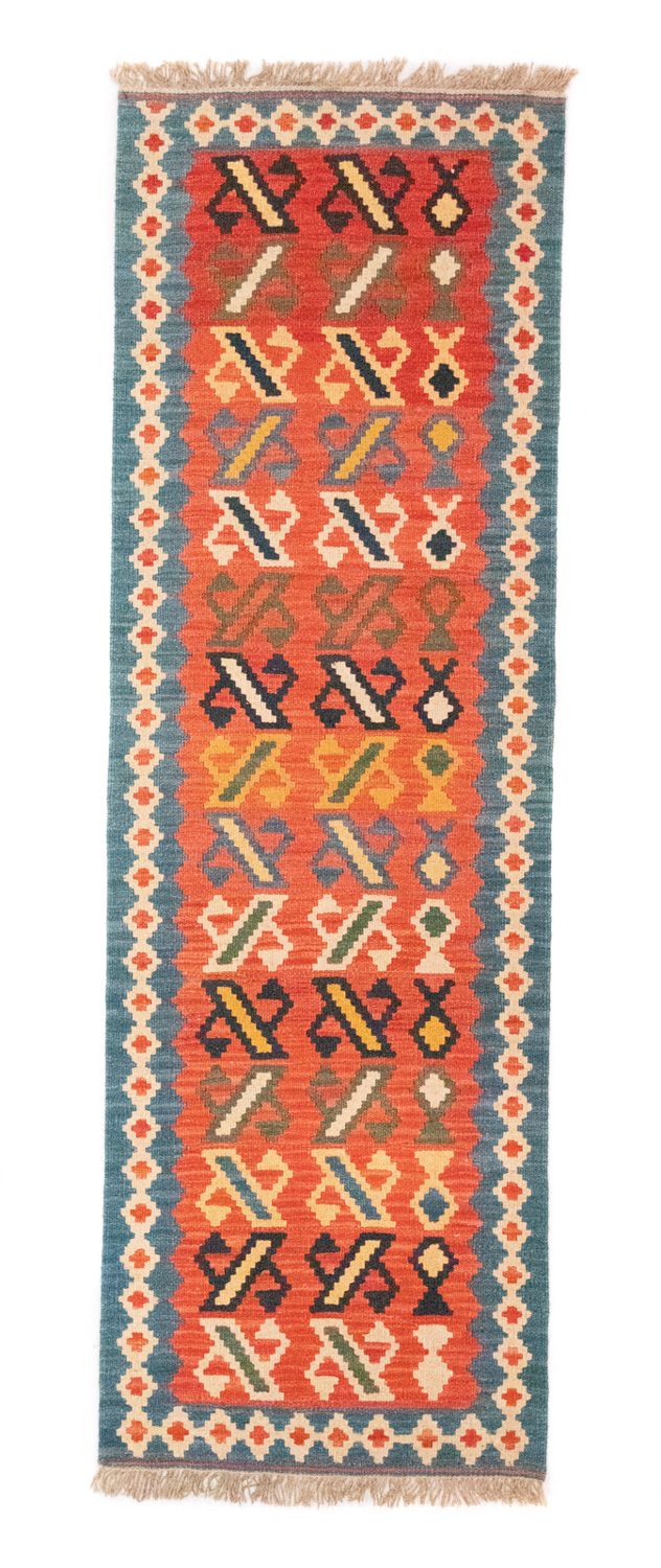 Runner Kelim Rug - Oriental - 203 x 65 cm - orange