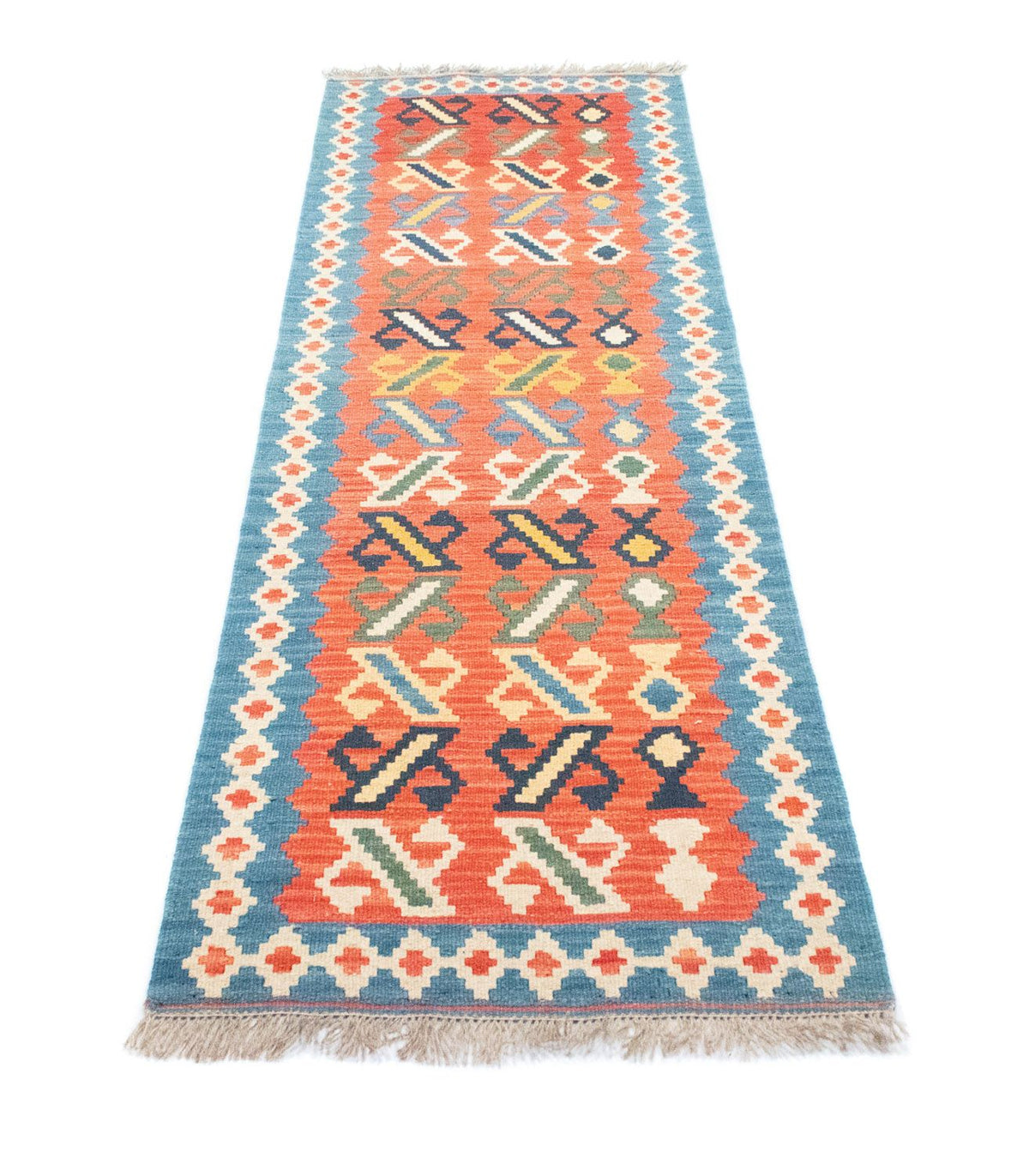 Runner Kelim Rug - Oriental - 203 x 65 cm - orange