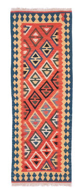 Runner Kelim Rug - Oriental - 200 x 70 cm - orange