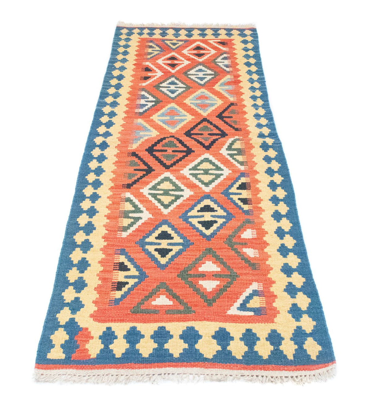 Runner Kelim Rug - Oriental - 200 x 70 cm - orange