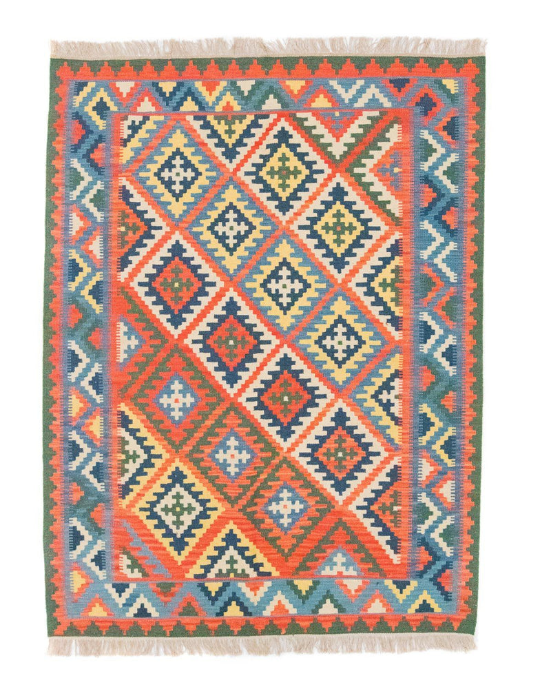 Kelim Rug - Oriental - 196 x 150 cm - orange