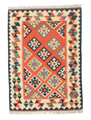 Kelim Rug - Oriental - 203 x 143 cm - orange