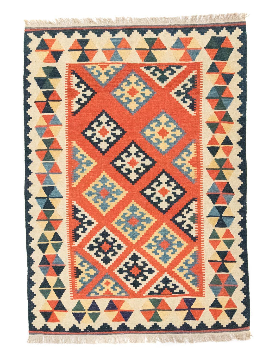 Kelim Rug - Oriental - 203 x 143 cm - orange