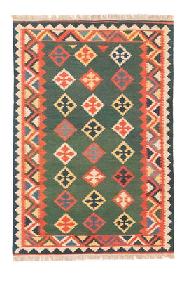 Kelim Rug - Oriental - 217 x 148 cm - green