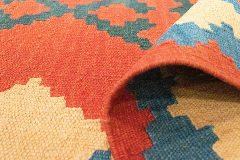 Kelim Rug - Oriental - 200 x 150 cm - orange