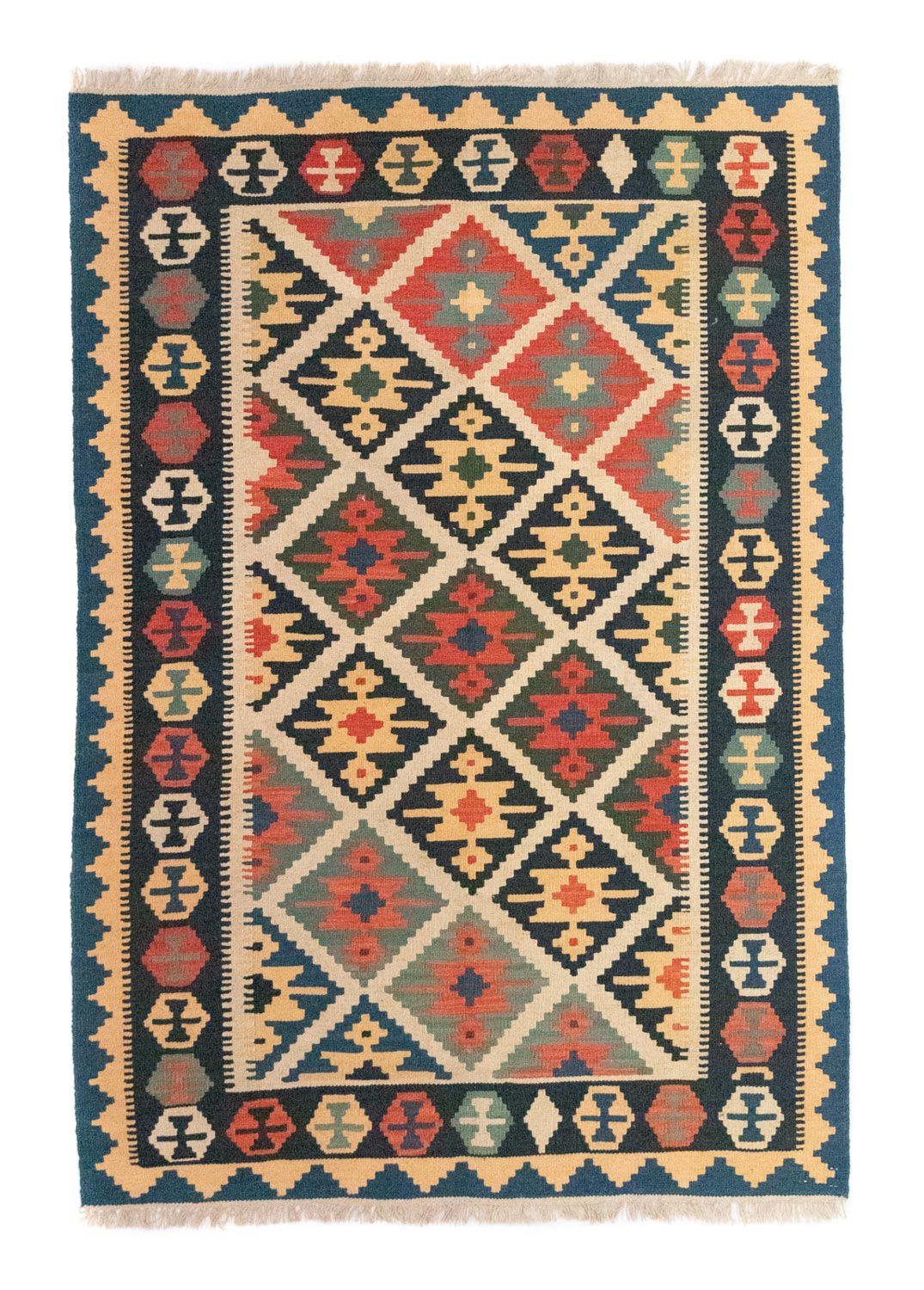Kelim Rug - Oriental - 187 x 126 cm - blue