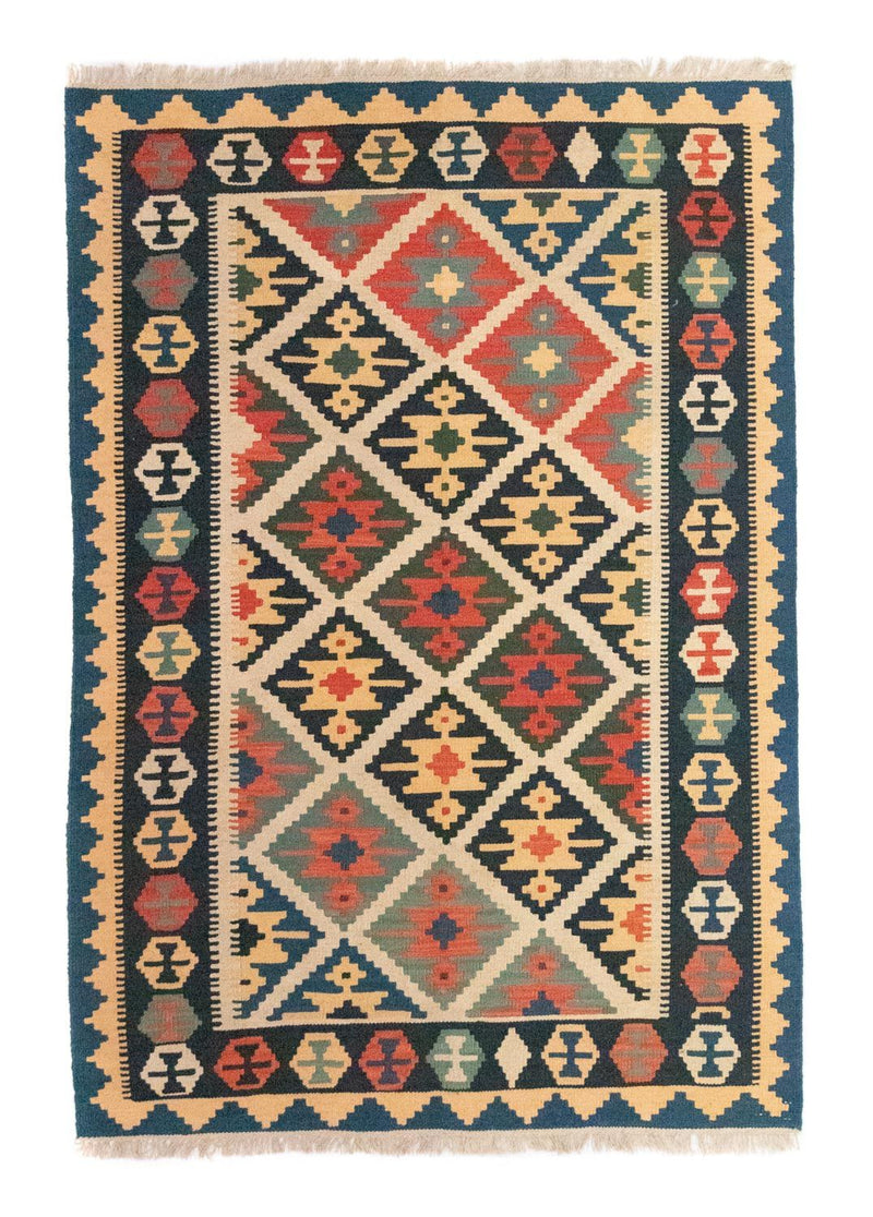 Kelim Rug - Oriental - 187 x 126 cm - blue