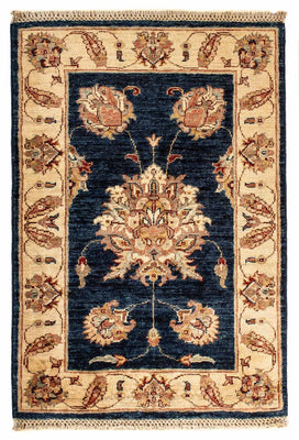 Ziegler Rug - 95 x 59 cm - dark blue