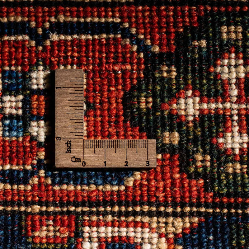 Afghan Rug - 200 x 152 cm - dark blue