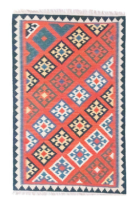 Kelim Rug - Oriental - 188 x 123 cm - orange