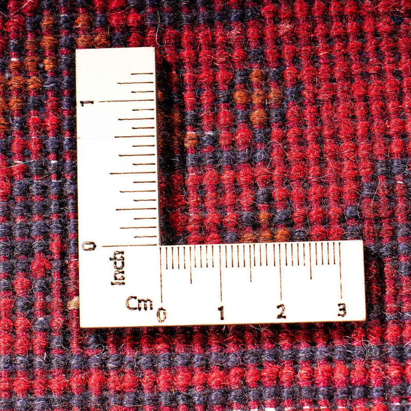 Runner Afghan Rug - Kunduz - 299 x 82 cm - dark red