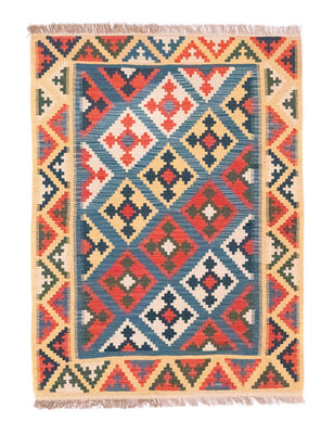 Kelim Rug - Oriental - 168 x 128 cm - blue