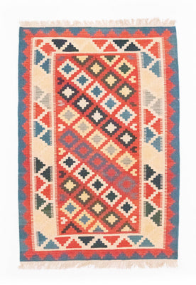 Kelim Rug - Oriental - 150 x 100 cm - red