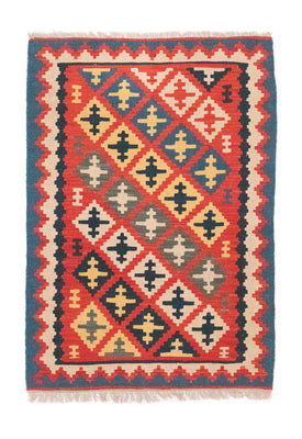Kelim Rug - Oriental - 150 x 102 cm - red