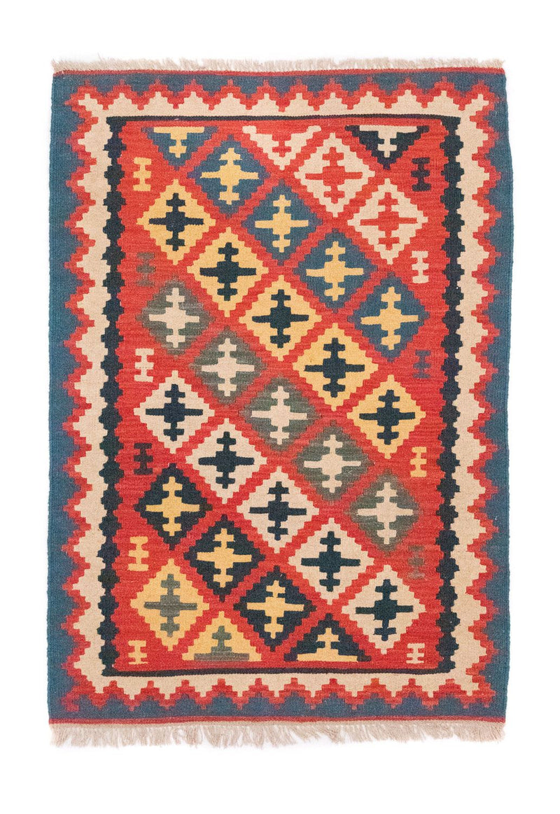 Kelim Rug - Oriental - 150 x 102 cm - red