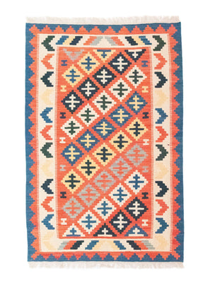 Kelim Rug - Oriental - 152 x 99 cm - orange