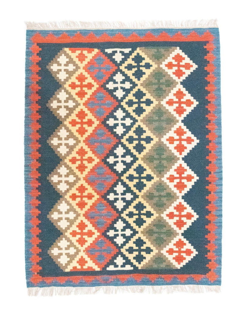 Kelim Rug - Oriental - 144 x 110 cm - blue