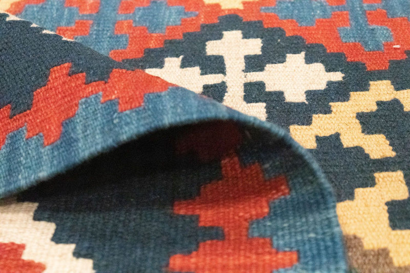 Kelim Rug - Oriental - 144 x 110 cm - blue