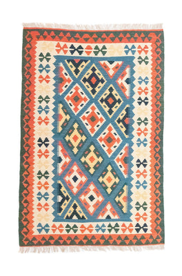 Kelim Rug - Oriental - 153 x 100 cm - blue