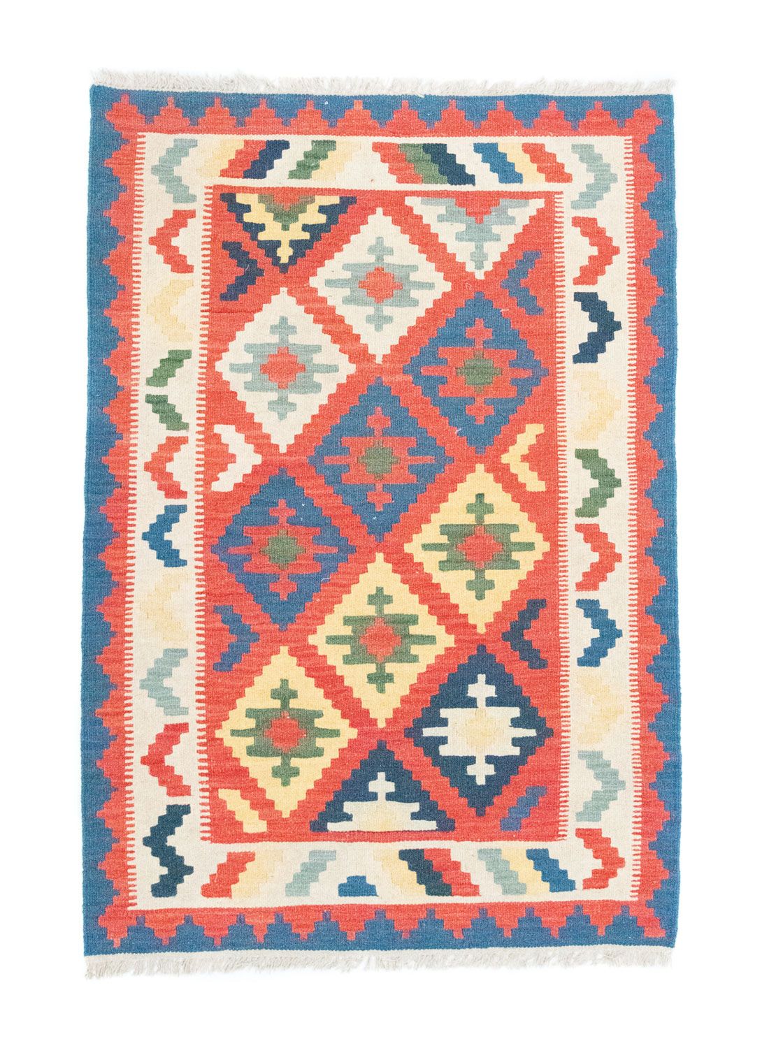 Kelim Rug - Oriental - 147 x 100 cm - orange