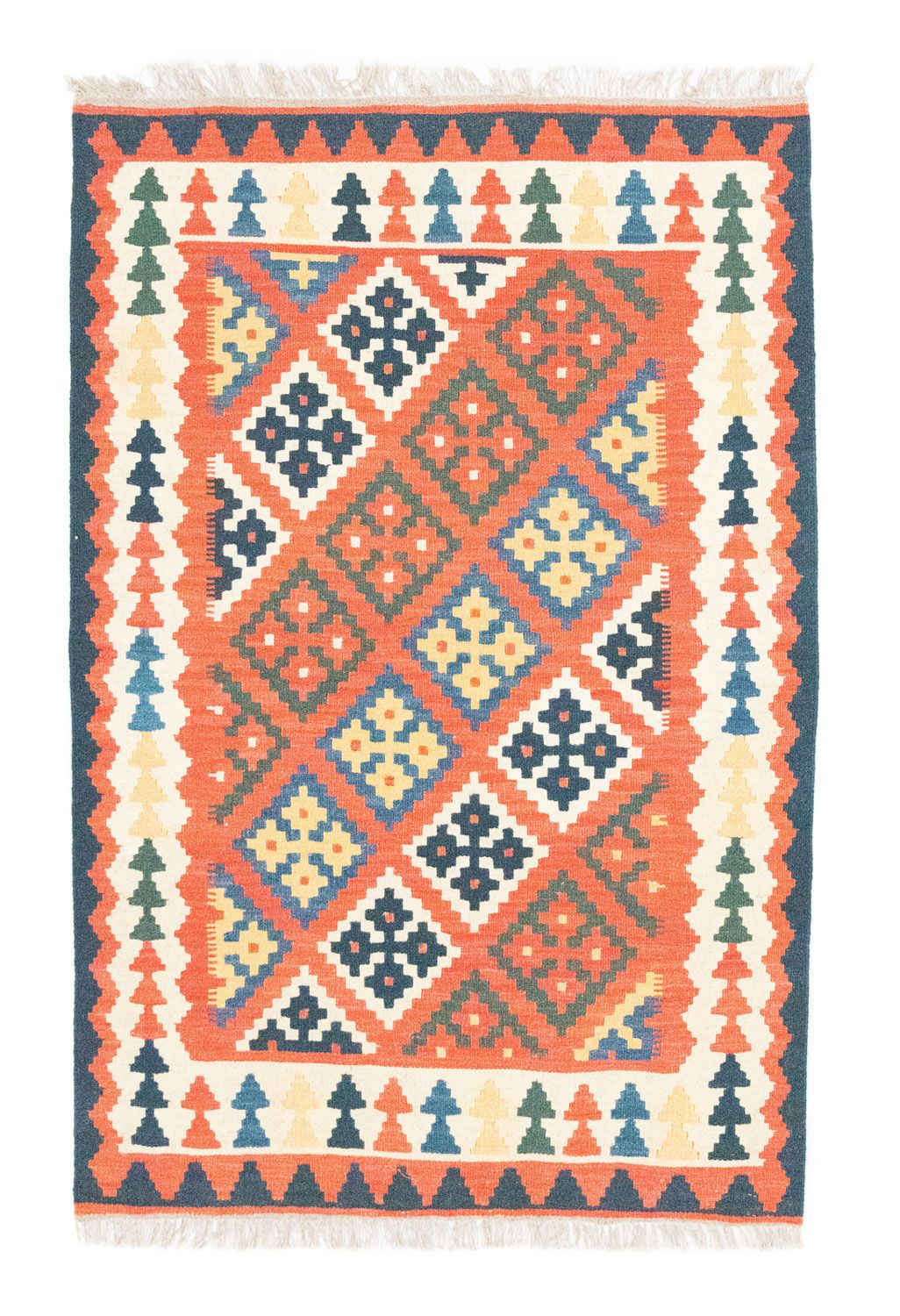Kelim Rug - Oriental - 154 x 101 cm - orange