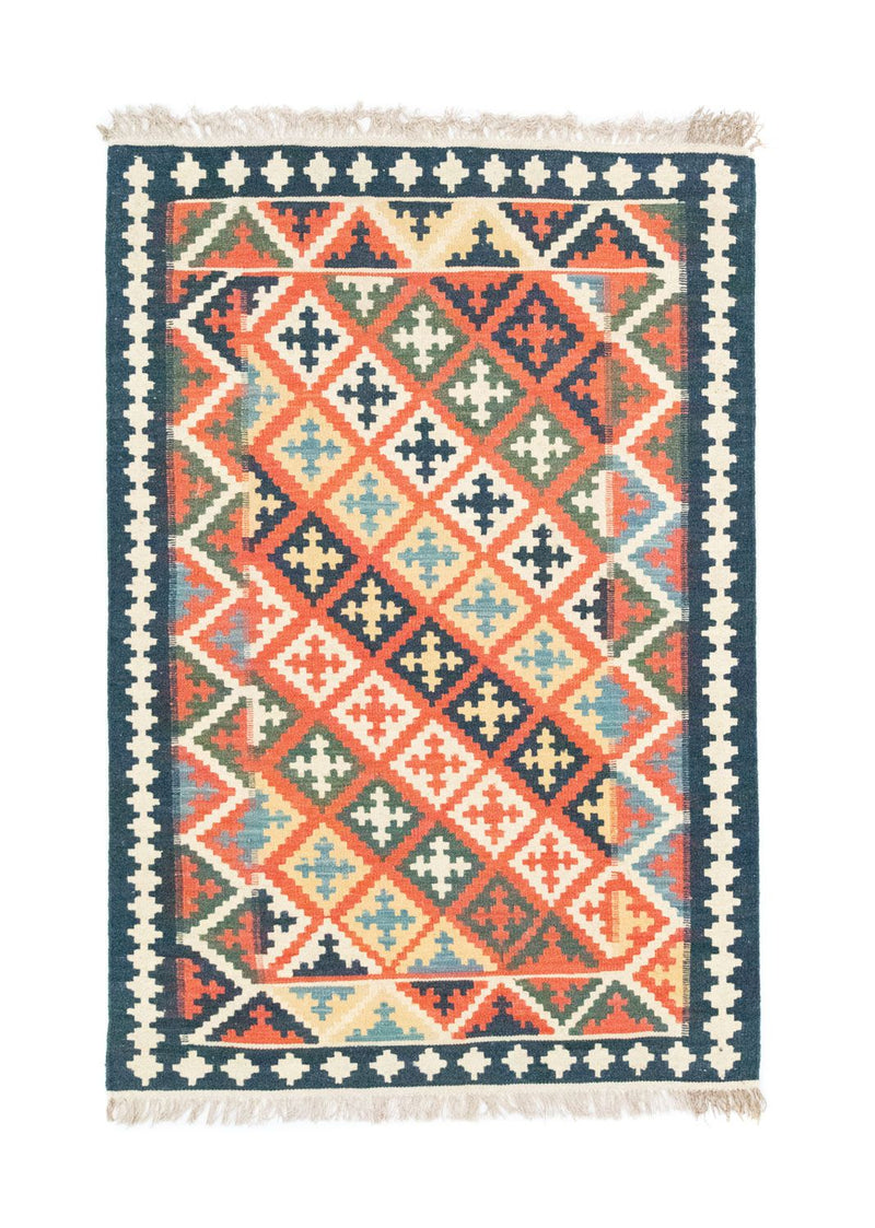 Kelim Rug - Oriental - 144 x 110 cm - orange