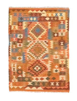 Kelim Rug - Oriental - 146 x 100 cm - orange