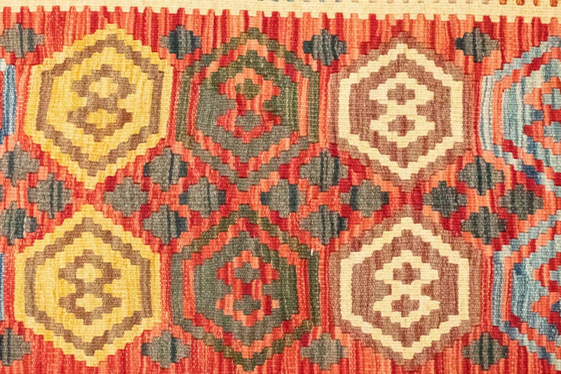 Runner Kelim Rug - Oriental - 197 x 100 cm - orange