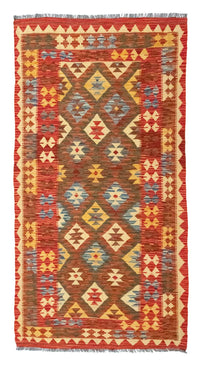 Runner Kelim Rug - Oriental - 190 x 99 cm - red