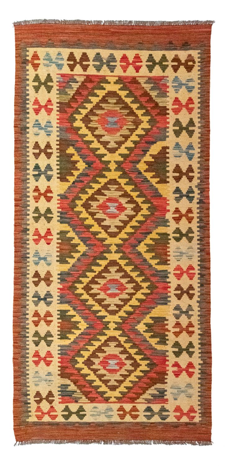 Runner Kelim Rug - Oriental - 204 x 97 cm - orange