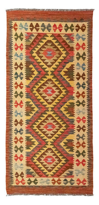 Runner Kelim Rug - Oriental - 204 x 97 cm - orange