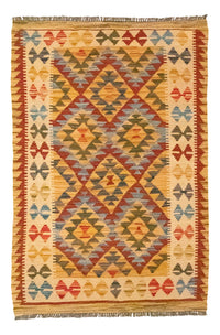 Kelim Rug - Oriental - 126 x 80 cm - orange