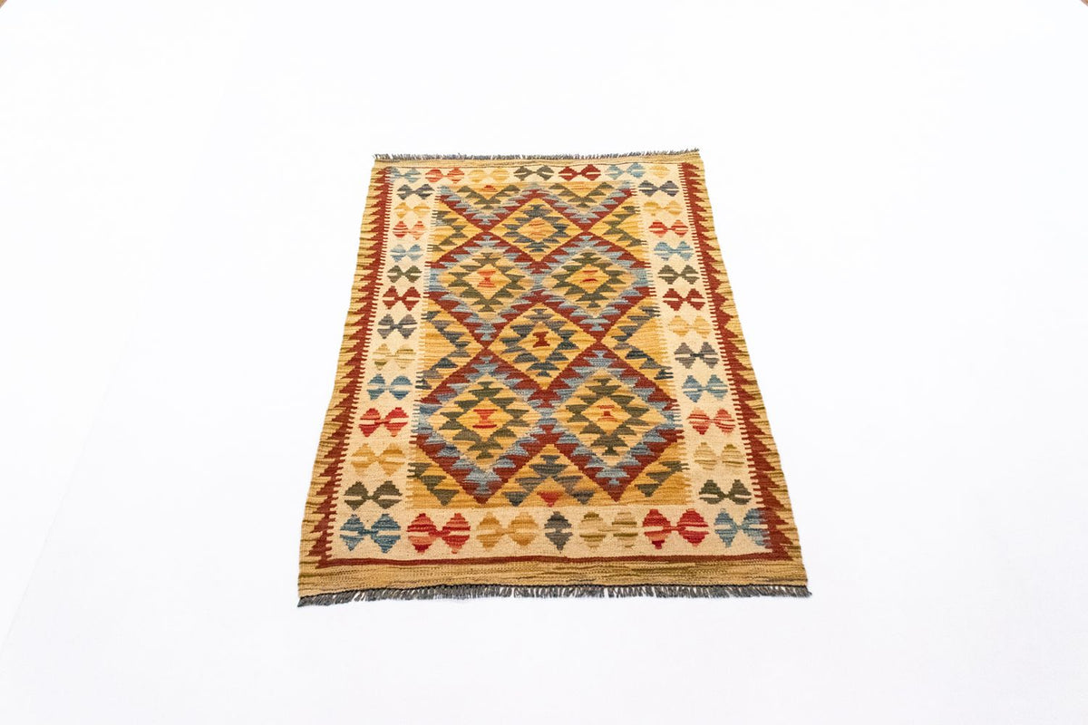 Kelim Rug - Oriental - 126 x 80 cm - orange