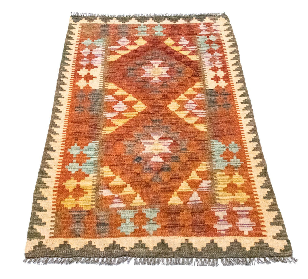Kelim Rug - Oriental - 121 x 73 cm - orange