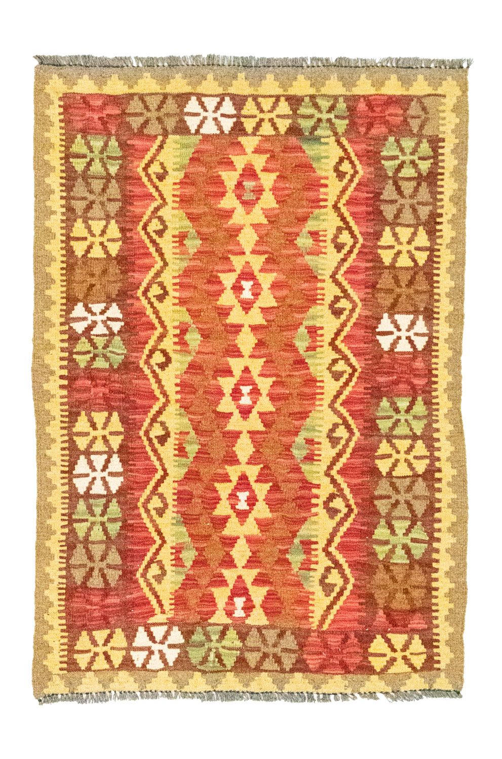 Kelim Rug - Oriental - 120 x 82 cm - orange